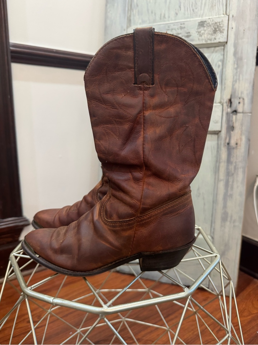 DURANGO Women’s Slouch 11” Distressed Leather Western cowgirl Boot 8